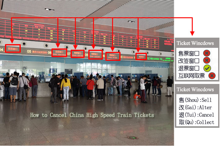How to Cancel China High Speed Train Tickets